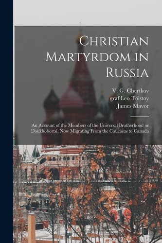 Cover of Christian Martyrdom in Russia [microform]
