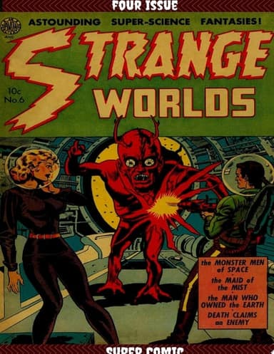Cover of Strange Worlds Four Issue Super Comic