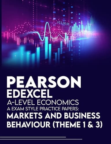 Cover of Pearson Edexcel a-Level Economics a Exam Style Practice Papers