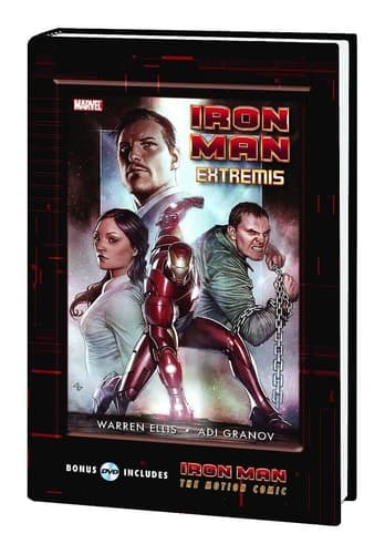 Cover of Iron Man : Extremis GN-HC with Motion Comic DVD