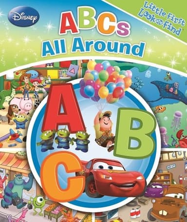 Cover of Disney ABCs All Around - Little First Look and Find - PI Kids