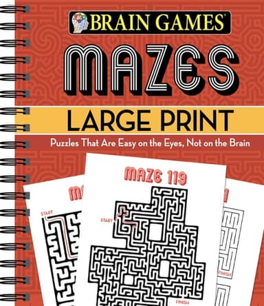 Cover of Brain Games 2 Books in 1 Large Print Sudoku
