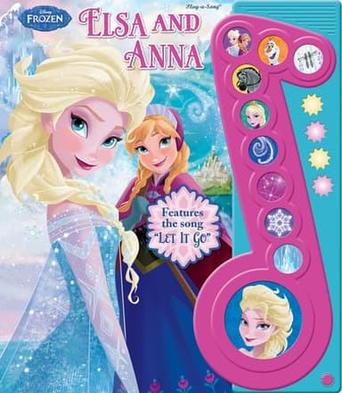 Cover of Frozen Elsa and Anna Deluxe Music Note Songbook
