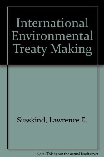 Cover of International environmental treaty making