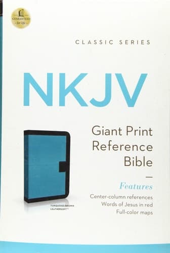 Cover of Giant Print Center-Column Reference Bible