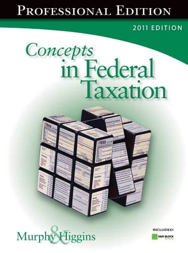Cover of Concepts in Federal Taxation 2011