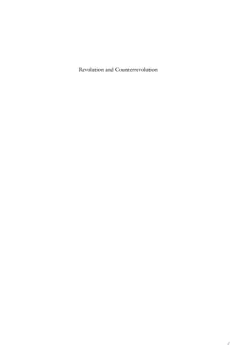 Cover of Revolution and Counterrevolution