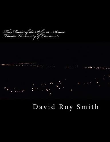 Cover of Music of the Spheres - Senior Thesis- University of Cincinnati