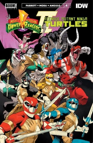 Cover of Mighty Morphin Power Rangers/ Teenage Mutant Ninja Turtles II #4