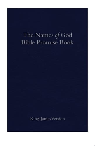 Cover of KJV Names of God Bible Promise Book, Blue Imitation Leather