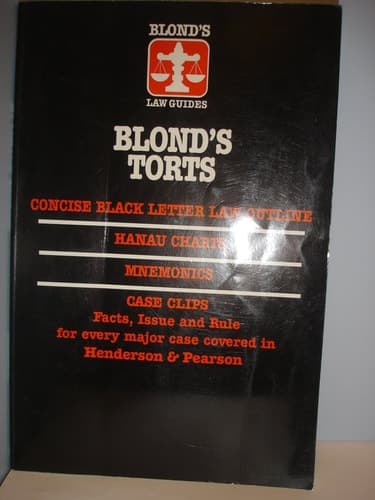 Cover of Torts Henderson Edition