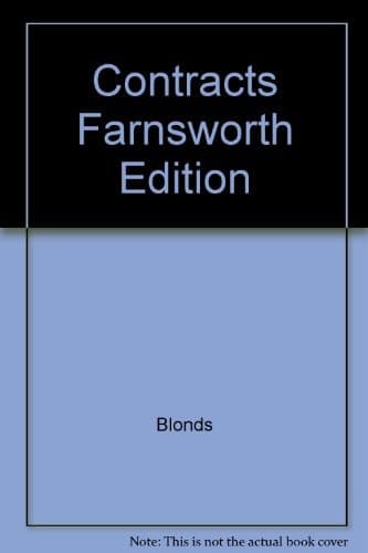 Cover of Contracts Farnsworth Edition
