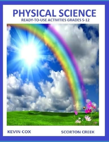Cover of Physical Science Worksheet
