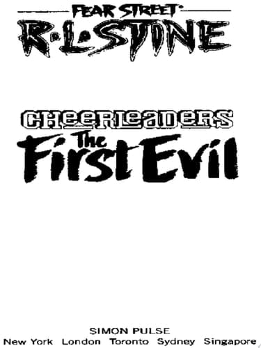Cover of First Evil (fear Street Cheerleaders 1)
