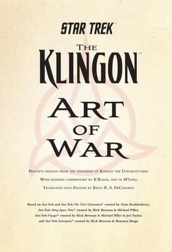 Cover of Klingon Art of War