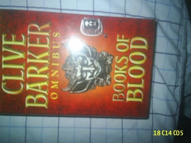 Cover of Cive Barker's books of blood
