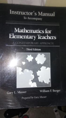 Cover of Mathematics for Elementary Teachers