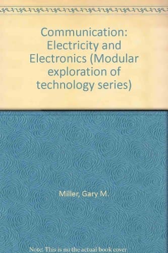 Cover of Communication--electricity and electronics