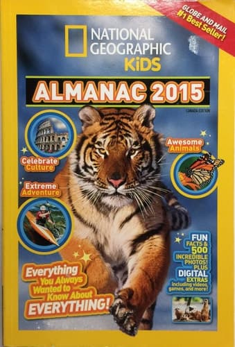 Cover of National Geographic Kids Almanac 2015, Canadian Edition