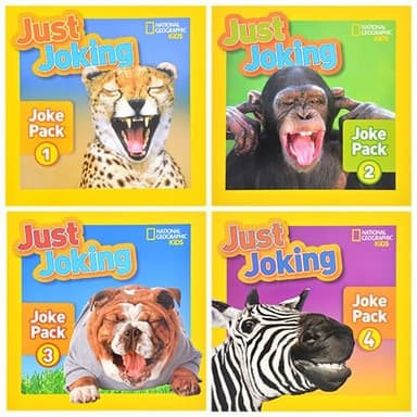 Cover of National Geographic Kids JUST JOKING Joke Packs | Pack of 4