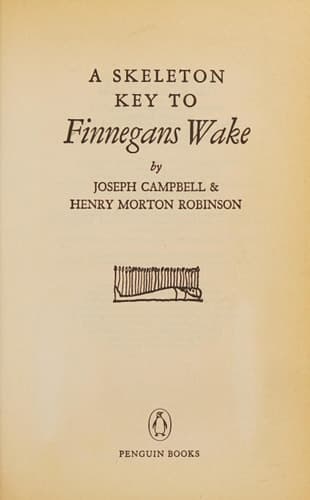 Cover of A skeleton key to Finnegans wake