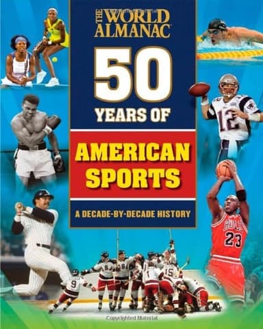 Cover of 50 years of American sports