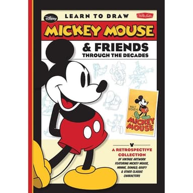 Cover of Learn to Draw Mickey Mouse and Friends Through the Decades