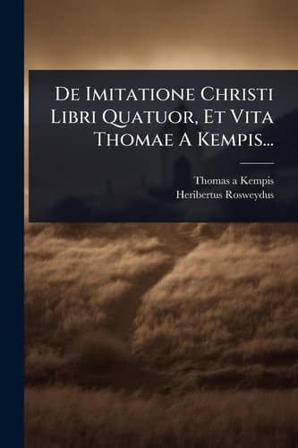 Cover of De imitatione Christi