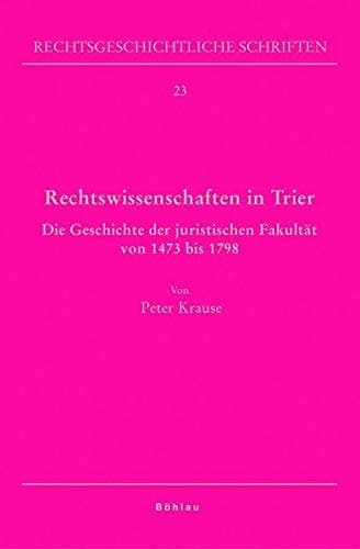 Cover of Rechtswissenschaften in Trier