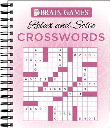 Cover of Brain Games Relax & Solve Crosswords