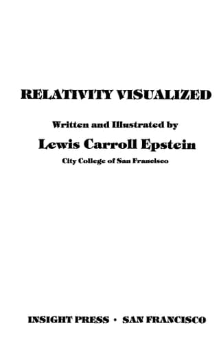 Cover of Relativity Visualized: The Gold Nugget of Relativity Books