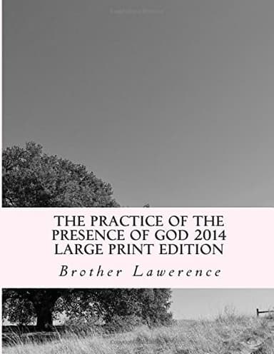 Cover of Practice of the Presence of God 2014 Large Print Edition
