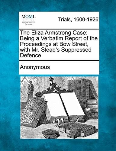 Cover of The Eliza Armstrong case