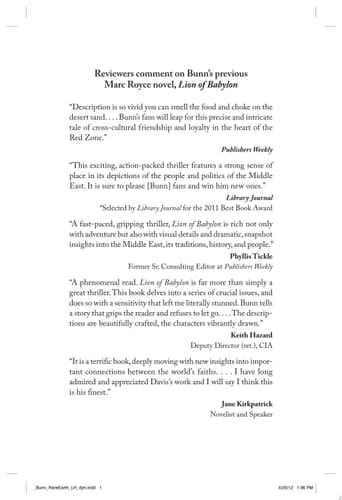 Cover of Rare Earth (a Marc Royce Thriller Book #2)