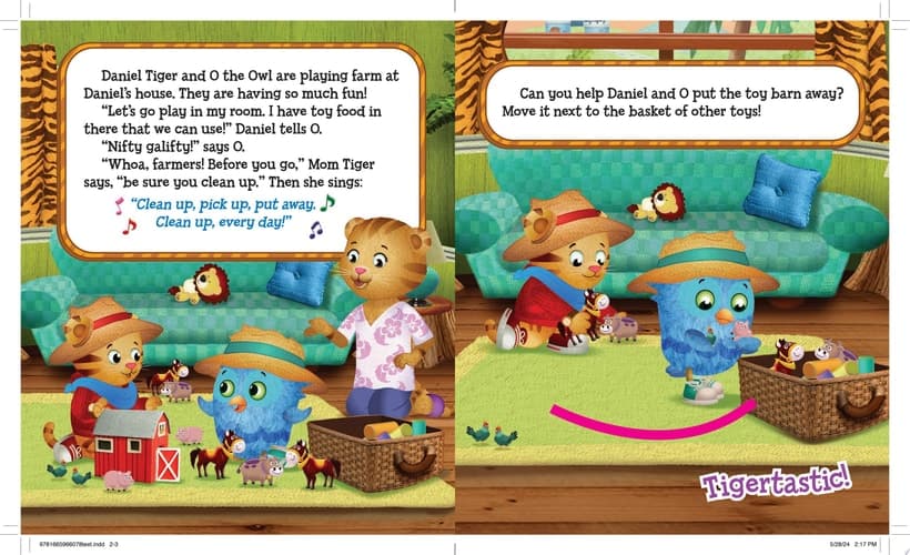 Cover of Daniel Tiger Cleans Up
