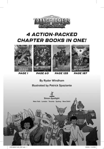 Cover of Optimus Prime and Megatron's Racetrack Recon!; the Terrans Cook up Some Mischief!; May the Best Bot Win!; No Malto Left Behind!