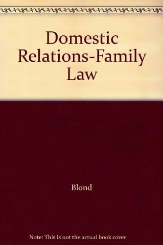 Cover of Domestic Relations-Family Law
