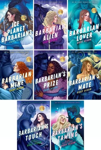 Cover of Ice Planet Barbarians Series 8 Books Set (Book 1 - Book 8) Ice Planet Barbarians, Barbarian Alien, Barbarian Lover, Barbarian Mine, Barbarian's Prize, Barbarian's Mate, Barbarian's Touch, and Barbarian's Tamin