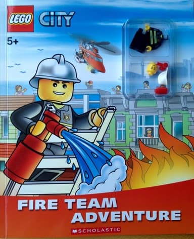 Cover of LEGO City Fire Team Adventure with Minifigure Fireman