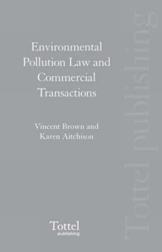 Cover of Environmental Pollution Law and Commerical