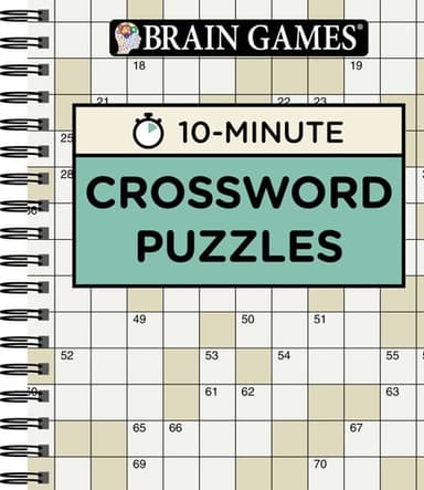 Cover of Brain Games 10 Min Crossword Puzzles