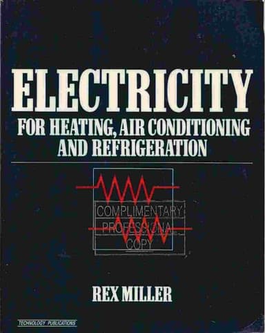 Cover of Electricity for heating, air conditioning, and refrigeration