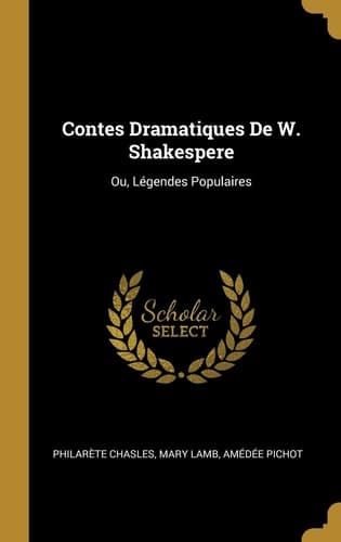 Cover of Contes Dramatiques de W. Shakespere