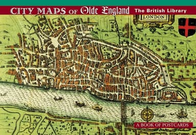 Cover of City Maps of Olde England Book of Postcards Aa384