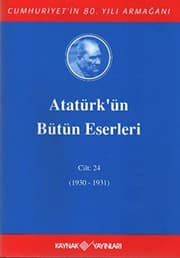 Cover of Ataturk'un Butun Eserleri-Cilt 24