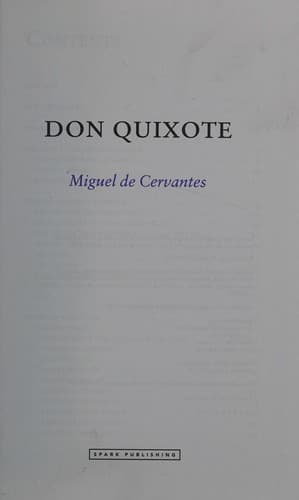 Cover of Don Quixote, Miguel de Cervantes