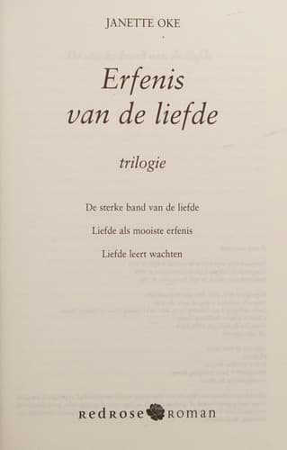 Cover of Erfenis van de Liefde