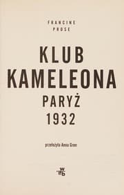 Cover of Klub Kameleona Paryz 1932 (Polish Edition)
