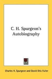 Cover of C.H. Spurgeon's autobiography