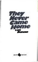 Cover of They Never Came Home (Laurel Leaf Suspense)